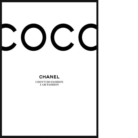 plakat coco chanel do druku